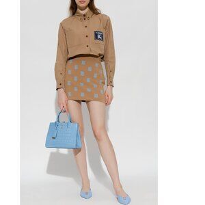 Burberry Paola Logo Patch Buttoned Shirt